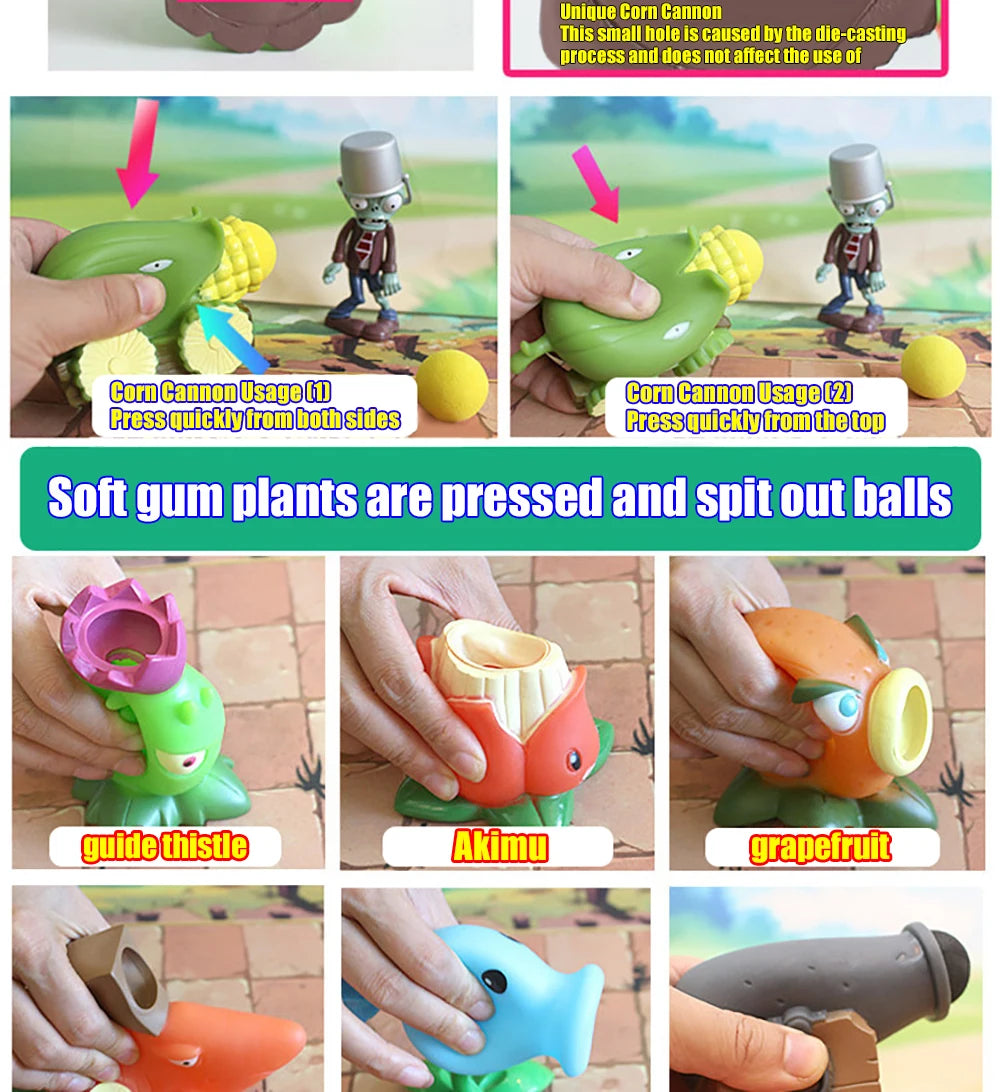 Plants vs. Zombies Giant zombies Egyptian Dr Zombie Dr. Zombie King Action Figure Model PVC Deformation Doll Toys for Kids Gifts