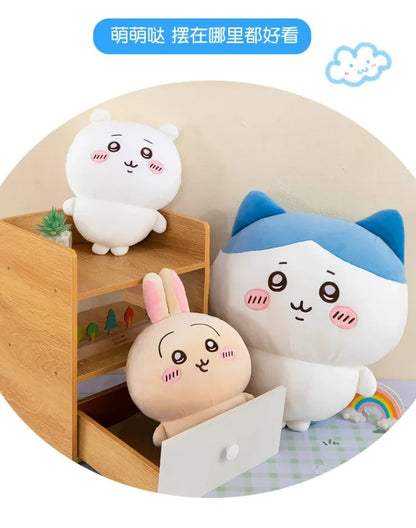 Large Size 60cm Usachi Chiikawa Doll Kawaii Plush Toy Peripheral Self-deprecating Bear hachiware Pillow Cushion Gift