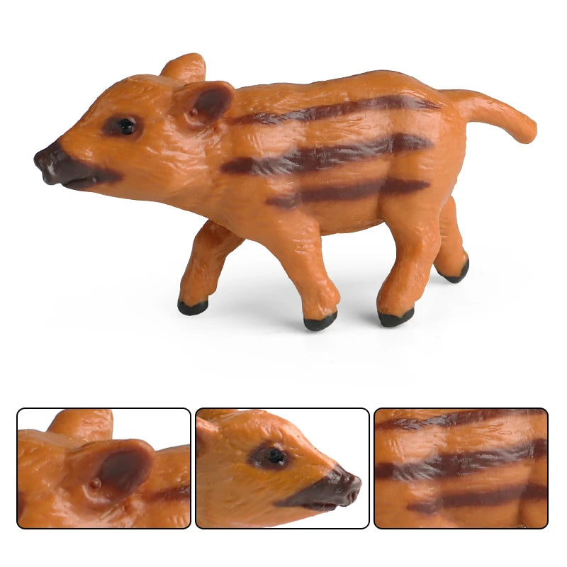 Oenux Wild boar Tapirus Indicus Porcupine Animals Simulation Model Action Figures Figurine Educational Collection Kids Toy Gift