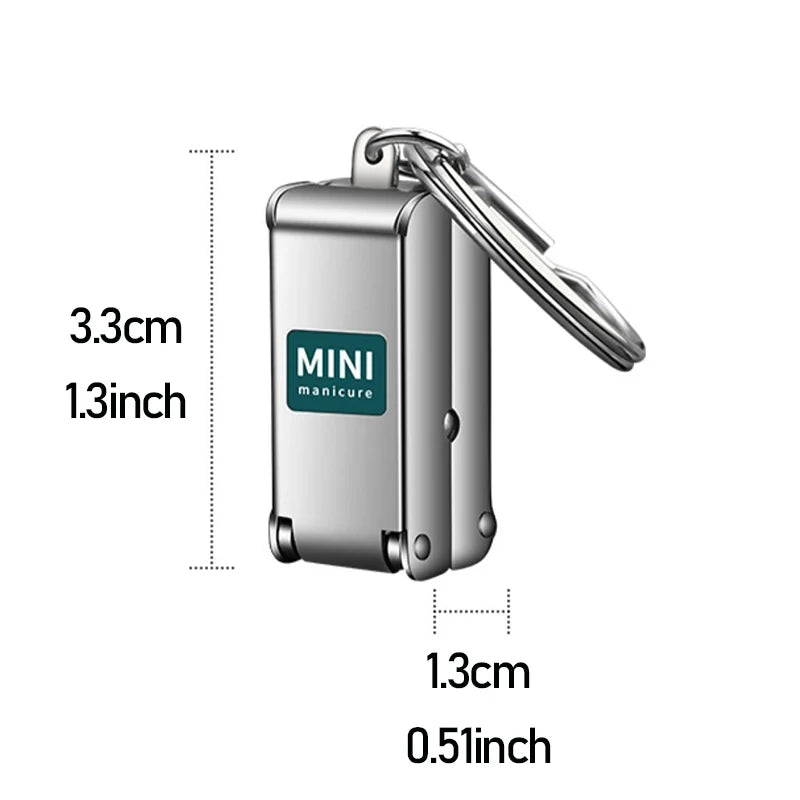 Collapsible Nail Clipper Set - Portable Stainless Steel Nail Scissors & Cutter for Travel Manicure Tools