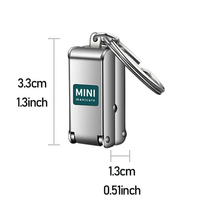 Collapsible Nail Clipper Set - Portable Stainless Steel Nail Scissors & Cutter for Travel Manicure Tools