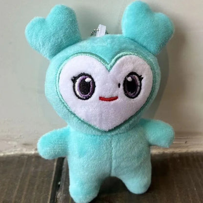 9pcs Plush Korean Super Star Plush Toy Cartoon Animal TWICE Momo Doll Keychain Pendant Keybuckle PlushToy for Fans ONCE Girls