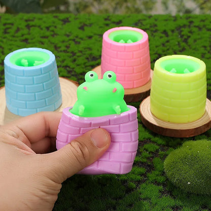 Funny Pop-Up Slow Rebound Squishy Cheese Mouse Cup Hand Antistress Reliever Squirrel Cup Toys for Children Adults