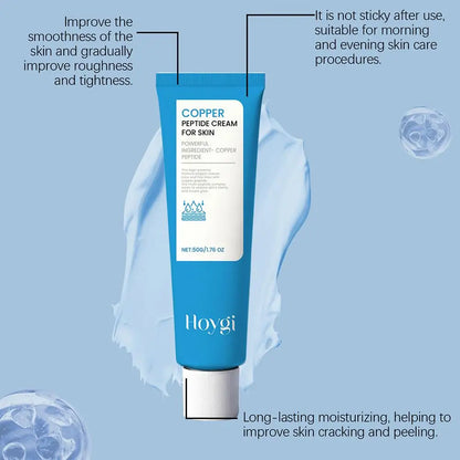 50g Copper Peptide Cream for Face, Daily Moisturizer Face Cream for Fine Lines &Wrinkle, Firming Skin Elasticity Korean Skincare