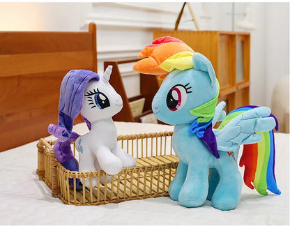 Little Pony Rainbow Dash Applejack Plush Toy 28cm Official Hasbro Figure Soft Stuffed Animal For Fans Collection Gift