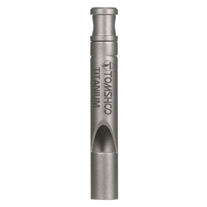 TOMSHOO Titanium Emergency Whistle with Cord Outdoor Survival Whistle Camping Hiking Exploring