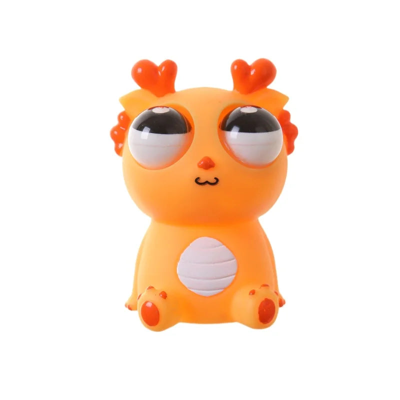 Pop Eye Squeeze Capybara Animal Sensory Toys Fun Novetly Fidget Stress Relief Anxiety Eyeball Bouncing Toy Gifts for Kids Adults