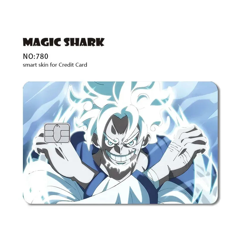 Magic Shark Wanted Anime 3M PVC Matte No Fade Skin Cover Sticker for Metro Debit Credit Card