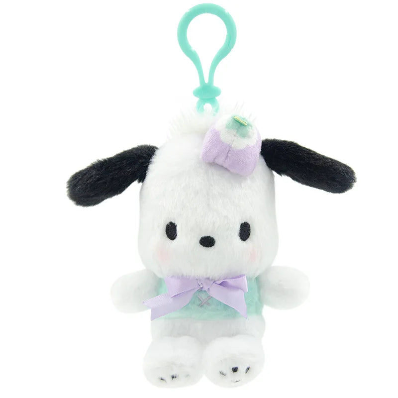Genuine Sanrio Hangyodon Melody Kuromi Pendant Plush Toys Small Charms Sayuri Model Doll Stuffed Toys Girls Boys Birthday Gifts