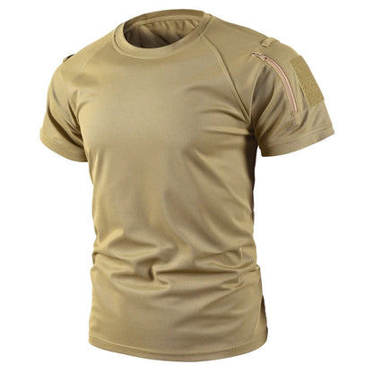 Men Summer Quick Dry T-shirt Camping Hiking Trekking Fishing Trainning Breathable Pullover Climbing Tees Casual Cargo Shirts