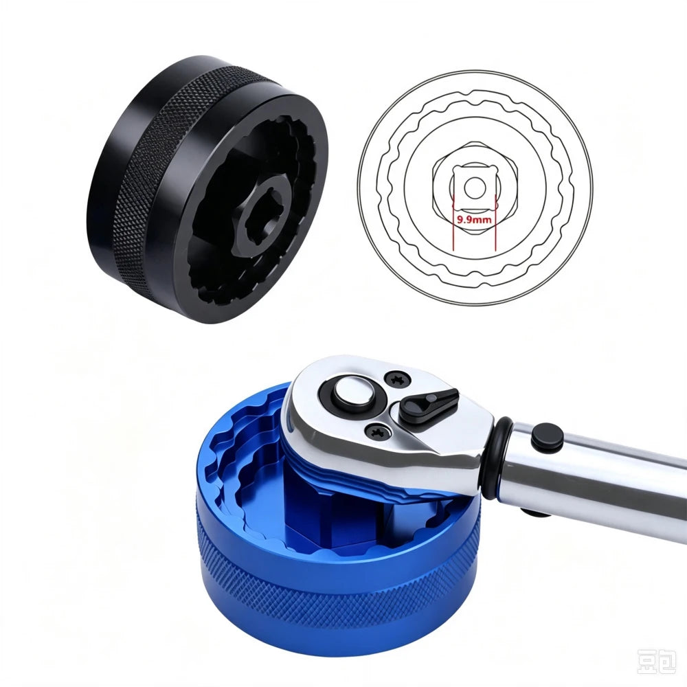 TOOPRE 5 in 1 Bottom Bracket Tool TL FC24 FC25 DUB BBR60 BB93 Mega EVO BB52 BSA30 BB386 Installation Tool Remover Repair Key Cup
