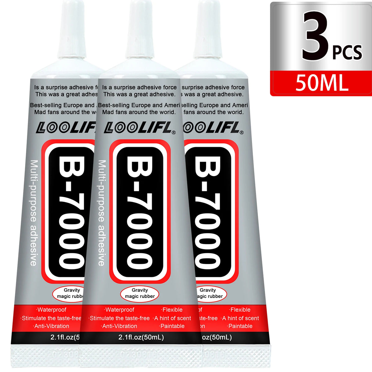 1-10Pcs Loolifl B-7000 Super Glue Safety Materials Epoxy Resin Repair Cell Phone Touch Screen Jewelry Craft Liquid Adhesive 15ml