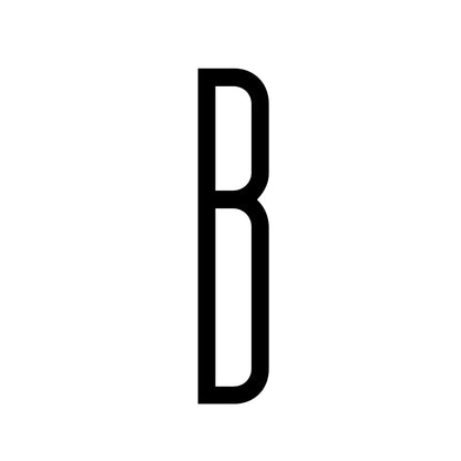 4 Inch 100mm Self Adhesive Big Modern Door Number for Exterior House Apartment Plaque Mailbox Address Digits Sticker Sign Black
