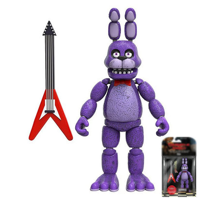14cm FNAF Figures Nightmare Freddy Bonnie Foxy Chica Action Figure Movable Blacklight Freddy Frostbe Collection Toys
