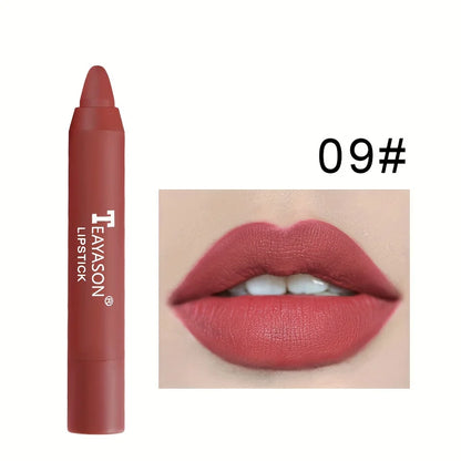 12 Colors Matte Misty Lipstick Set: Long-Lasting, Smudge-Proof, Sexy Velvet Lip Liners & Primer For Women's Makeup