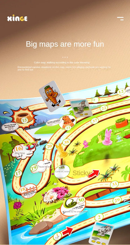 New Rabbit Trap Puzzle Toy Children's Dual Play Multiplayer Board Game Competition Parent Child Interactive Strategy Game