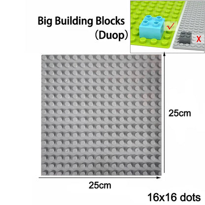 Classic Baseplate 32x32 16x32 16x16 Dots Building Blocks Bricks Base Plates DIY Plastic Board Building Blocks Construction Toys