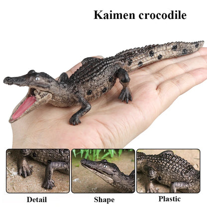 Oenux Wild Animals Action Figures Simulation Sarcosuchus Crocodiles Boar Croc Model PVC Collection Decorate Kids Educational Toy
