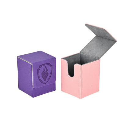 Premium Magnetic Card Deck Box - Secure Showcase for 110+ Cards, Durable Faux Leather, Display Window, Ideal for Sport，Game card