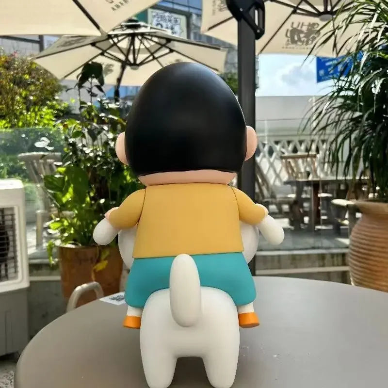 New Crayon Shin-Chan Anime Figure Crayon Shin-Chan Ride Nohara Shiro Action Figure Model Toy Kawaii Decoration Collect Gifts