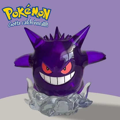 Pokemon Snorlax Gengar Transparent Action Figure Statue Anime Model PVC Collectible Toy Gift For Kids Fans Desktop Decoration
