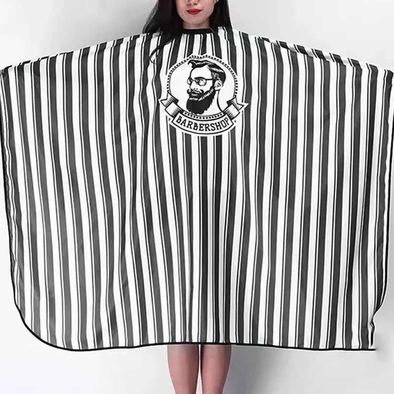 Hair cutting cloth for adults, non stick striped apron, hair salon hairstylist, oil drying, hair cutting cloth