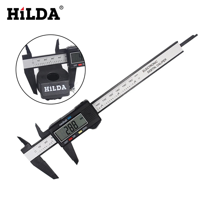 HILDA 0-150mm Vernier Caliper digital Electronic Digital Caliper 6 Inch LCD Micrometer Measuring Tool