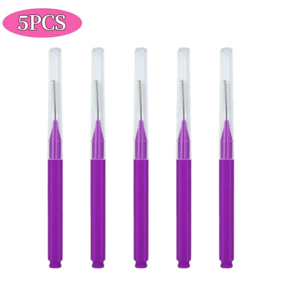 5/10/50PCS Mini Eyebrow Brush Brow Perm Brush Disposable Brow Lifting Brushes Bendable Micro Eyelash Brush Applicators Tools