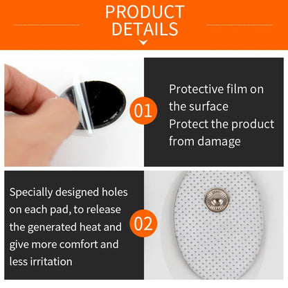30/50/100pcs Electrode Pads Low Frequency Massager EMS Tens Machine Digital Massager Tools