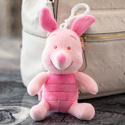 Genuine Disney Stitch Lotso Plush Toys Keychain Pendant Accessories Cute Cartoon Stuffed Doll Key Ring Toys Key Chain Gift