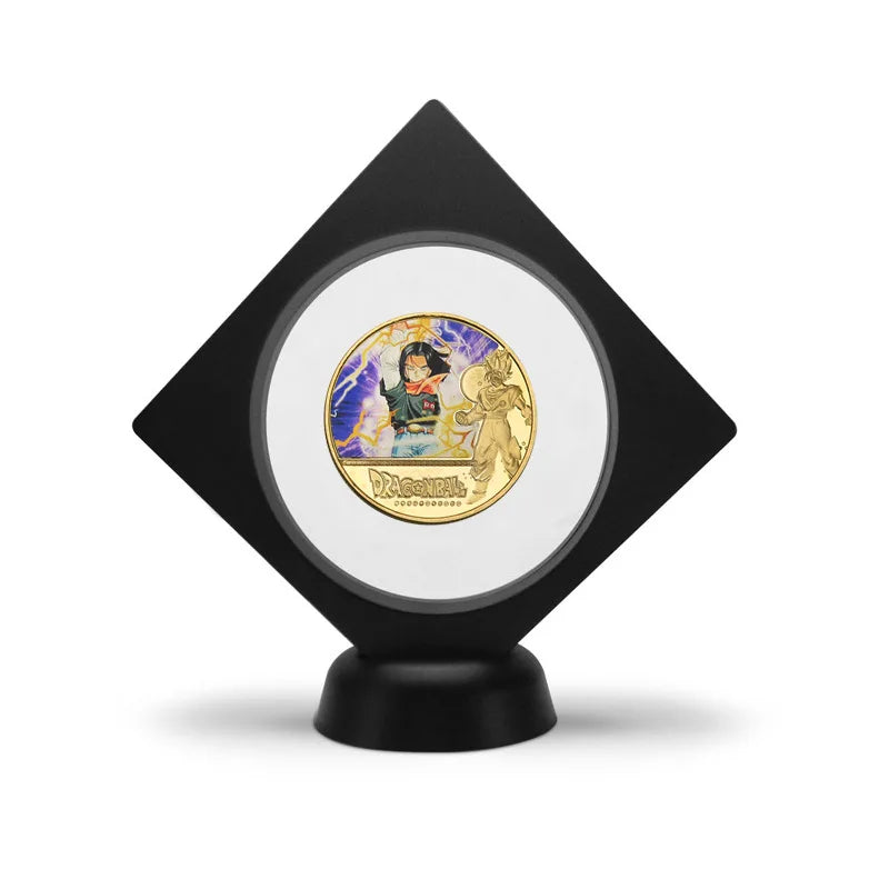 Dragon Ball Gold Plated Gold Coin Son Goku Vegeta Commemorative Coins Children Classic Anime Peripherals Collection Toy Souvenir