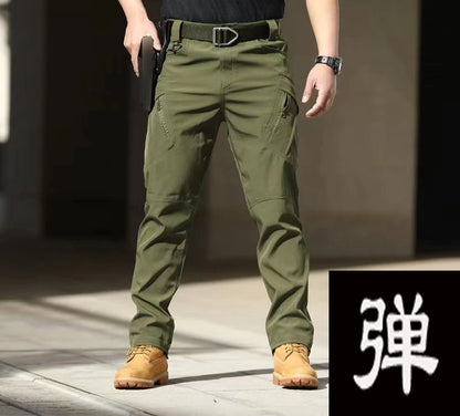 Men's Spring Autumn City Cargo Elastic Pants Trekking Hiking Camping Climbing Running Sports Cycling Work Outdoor Trousers