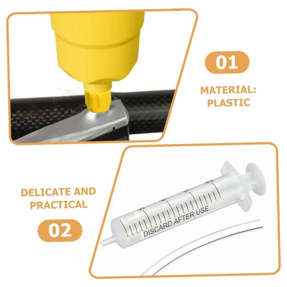 11 Piece Set Bicycle Hydraulic Disc Brake Drain Kit Tool Suitable for SHIMANO, SRAM, MAGURA Series Road Bike Brake Repair Tools