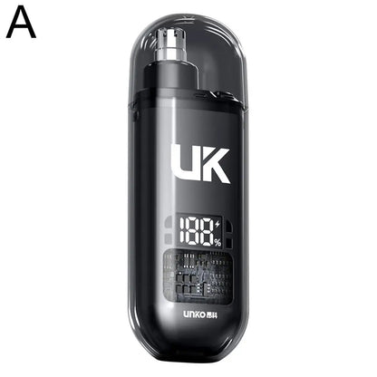 Smart Digital Display Nose Hair Trimmer for Men USB Rechargeable Painless Ear Nose Hair Clipper IPX5 Waterproof Grooming Kit