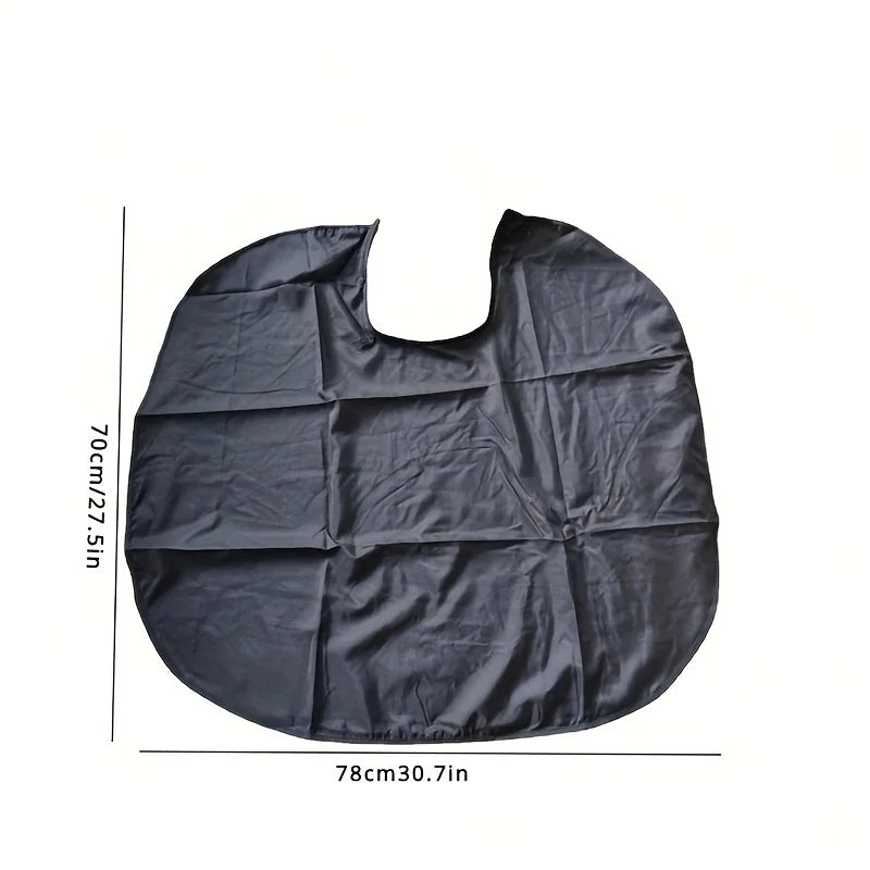 Professional Black Square Hair Cutting Cape – Hairdressing Salon Barber Gown Wrap for Hair Dye & Styling