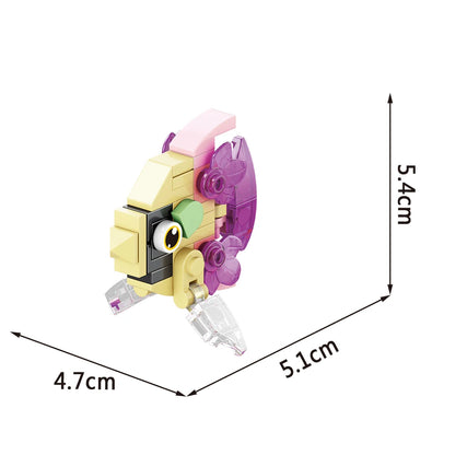 Insect World Animals Scorpion Mantis Ants Spider Birds Marine Animal Building Blocks Toys Desktop Ornaments Bricks Kids Gift