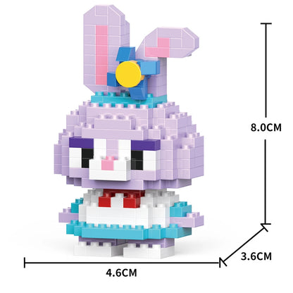 Cartoon Anime Hello Kitty Blocks Kuromi My Melody Cinnamoroll Mouse Building Blocks Doll Toy Kids Birthday Gift