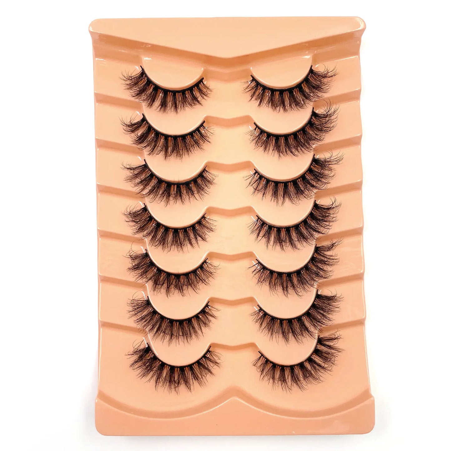 New 7 pairs of thick, 3D simulation mink fur fake eyelashesshort, dramatic fake eyelashes  wholesale full line fake eyelash make