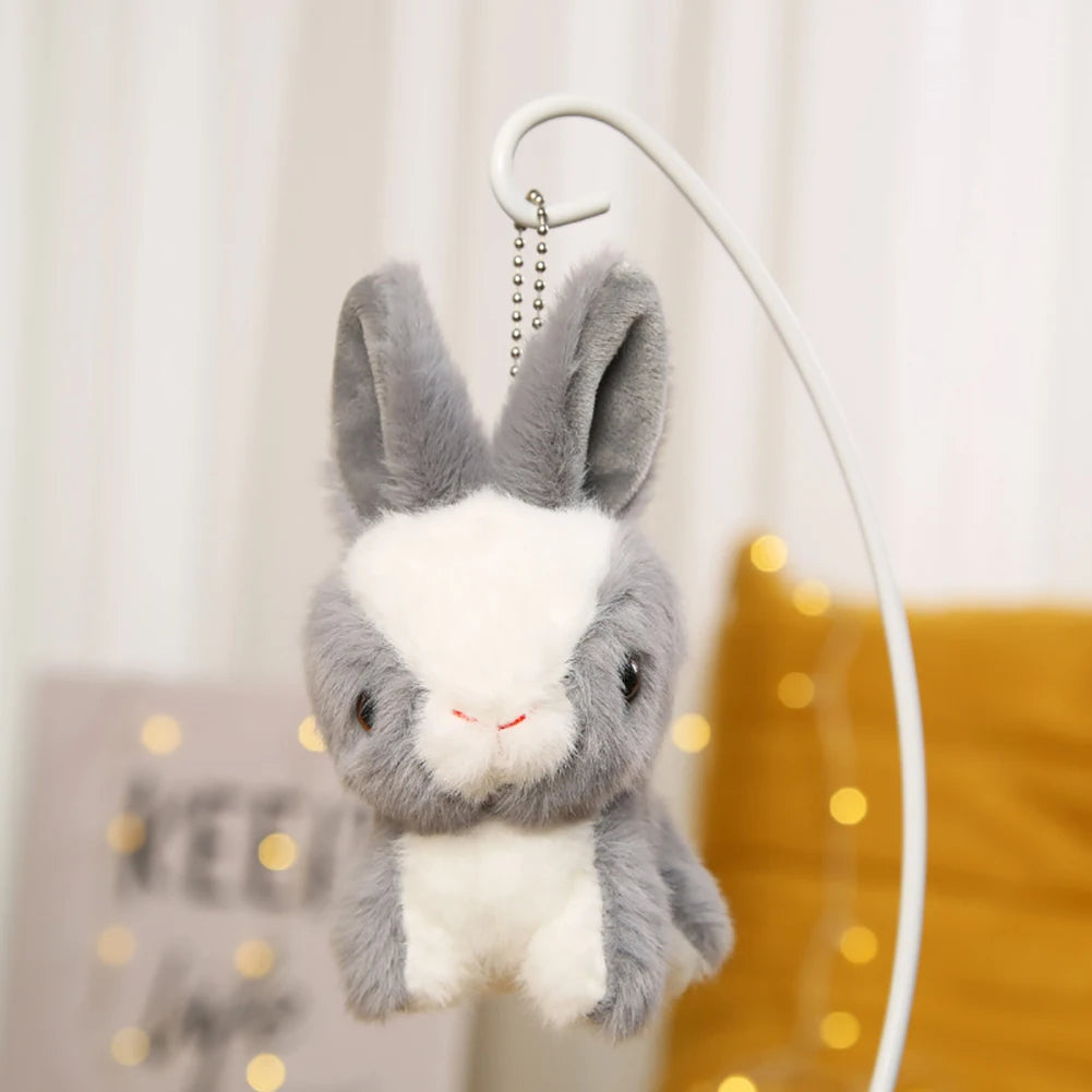 14cm Cute Bunny Cartoon Animal Dolls Stuffed Long Ear Rabbit Soft Plush Toys Sleeping Children Baby Birthday Gift for Kids