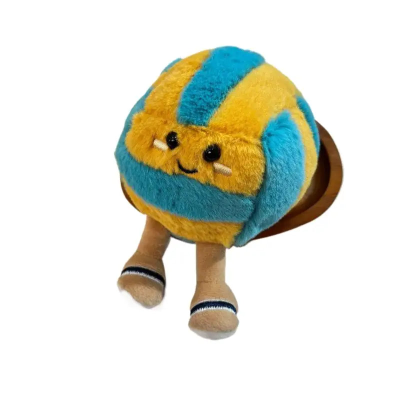 Soft Plush Cartoon Volleyball Toy, Fun Sports-Themed Keychain and Bag Decor