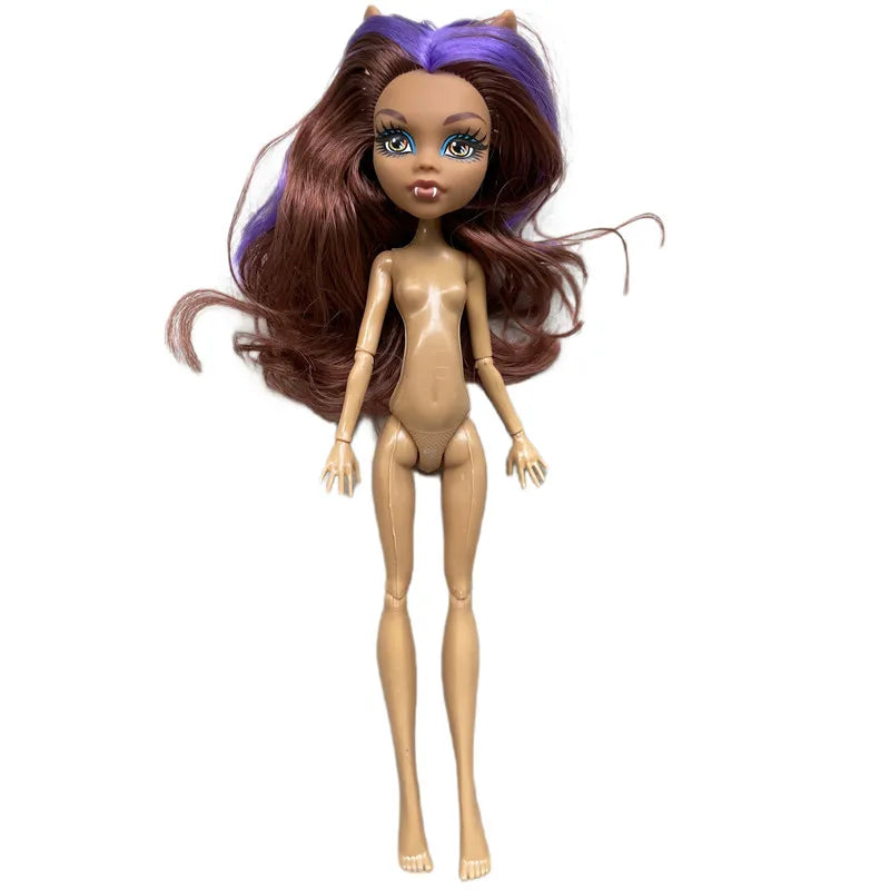 Multi-Joints Movable Doll Body Toy 23cm Doll Toy To Fit Many Heads White Green Brown Purple Monstering High Doll Body Cat heads