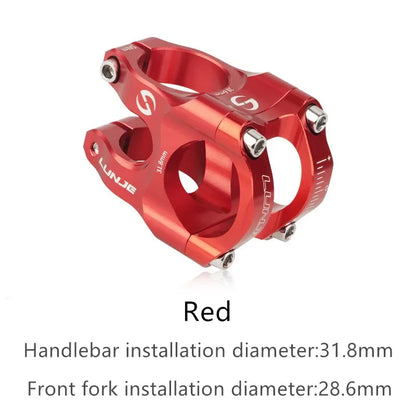 MTB Road Bike Stem CNC Mountain Bicycle Bridge Short Power 31.8mm High Strength Climbing Riser