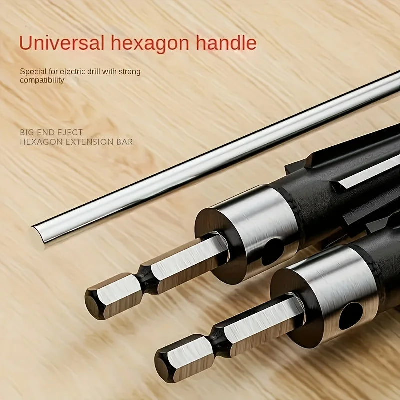 Tapered Hex Reamer, Tapered Reamer, T Handle Taper Reamer, Reamer Tool, Bridge Pin Hole Handheld T Shape Hand Reamer