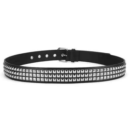 Trend Rivet Belt Heavy Metal Belt Men Women Punk Nightclub Rock Style Belt Jeans Belt Y2K Belt Fashion Decoration Women's Belts