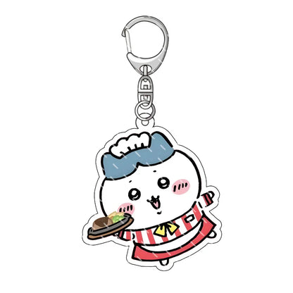 Chiikawa Pendant Anime Comic Acrylic Peripheral Keychain Hachiware Usagi Cute Pendant Bag Hanging Decoration Decoration