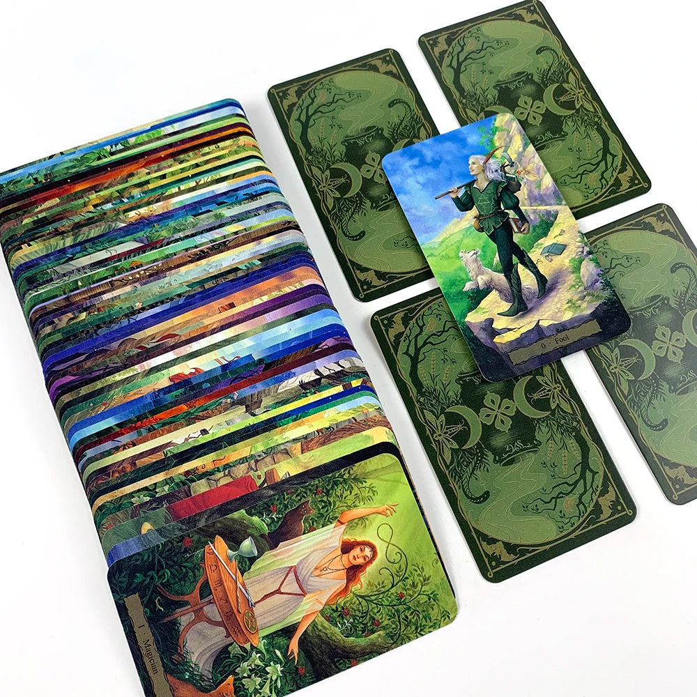 Tarot Cards A 78pcs Deck Oracle English Visions Prediction Divination Edition Borad Games, Holidays Game Family Gathering Games