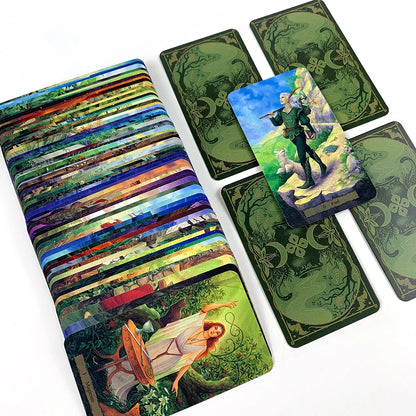 Tarot Cards A 78pcs Deck Oracle English Visions Prediction Divination Edition Borad Games, Holidays Game Family Gathering Games