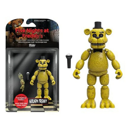 14CM FNAF Figures Nightmare Freddy Bonnie Foxy Chica Action Figure Movable Blacklight Freddy Frostbe PVC Model Collection Toys