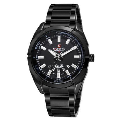 NAVIFORCE Classic Casual Watch for Men Stainless teel Sport Waterproof Male Watches Quartz Date Display Clock  Relogio Masculino