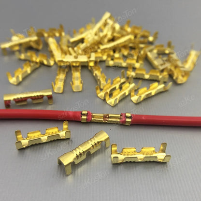 50/100/200PCS 453U-shaped Electrical Cable Connectors Tab Cold Insert Wire Connector Electricos Small Ceeth Terminal 0.3 -1.5mm²